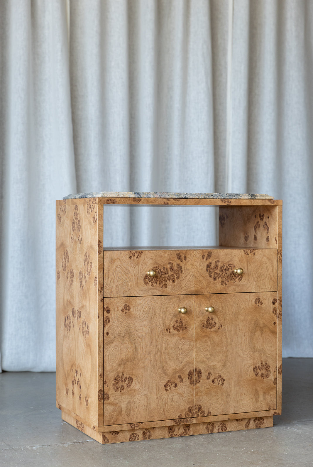 Burl Oak Cabinet for Sophie Deeley