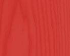 Bright red painted wood with visible wood grain, adding warmth and vibrancy.