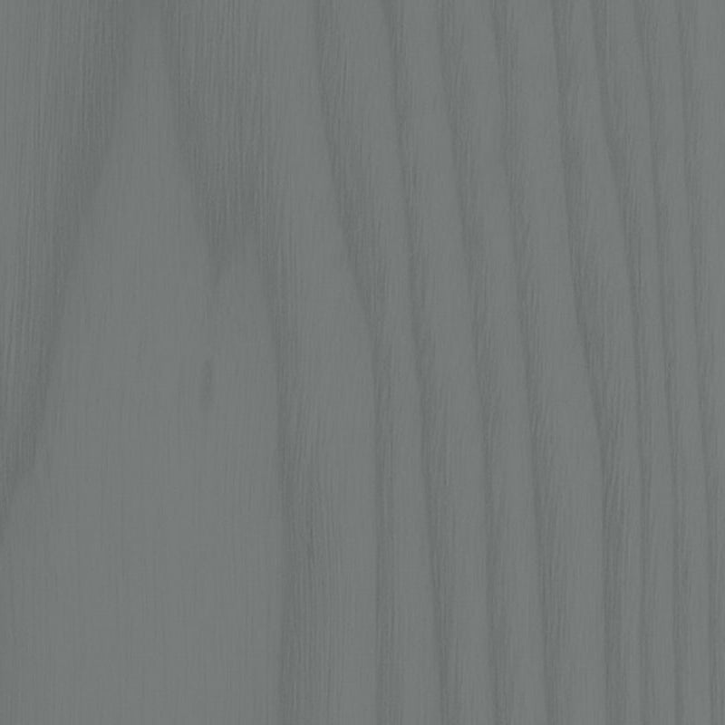Cool-toned dark grey paint on wood with soft grain texture, offering a neutral, elegant aesthetic.