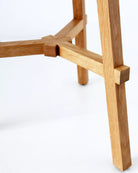 Wooden stool frame on a white background
