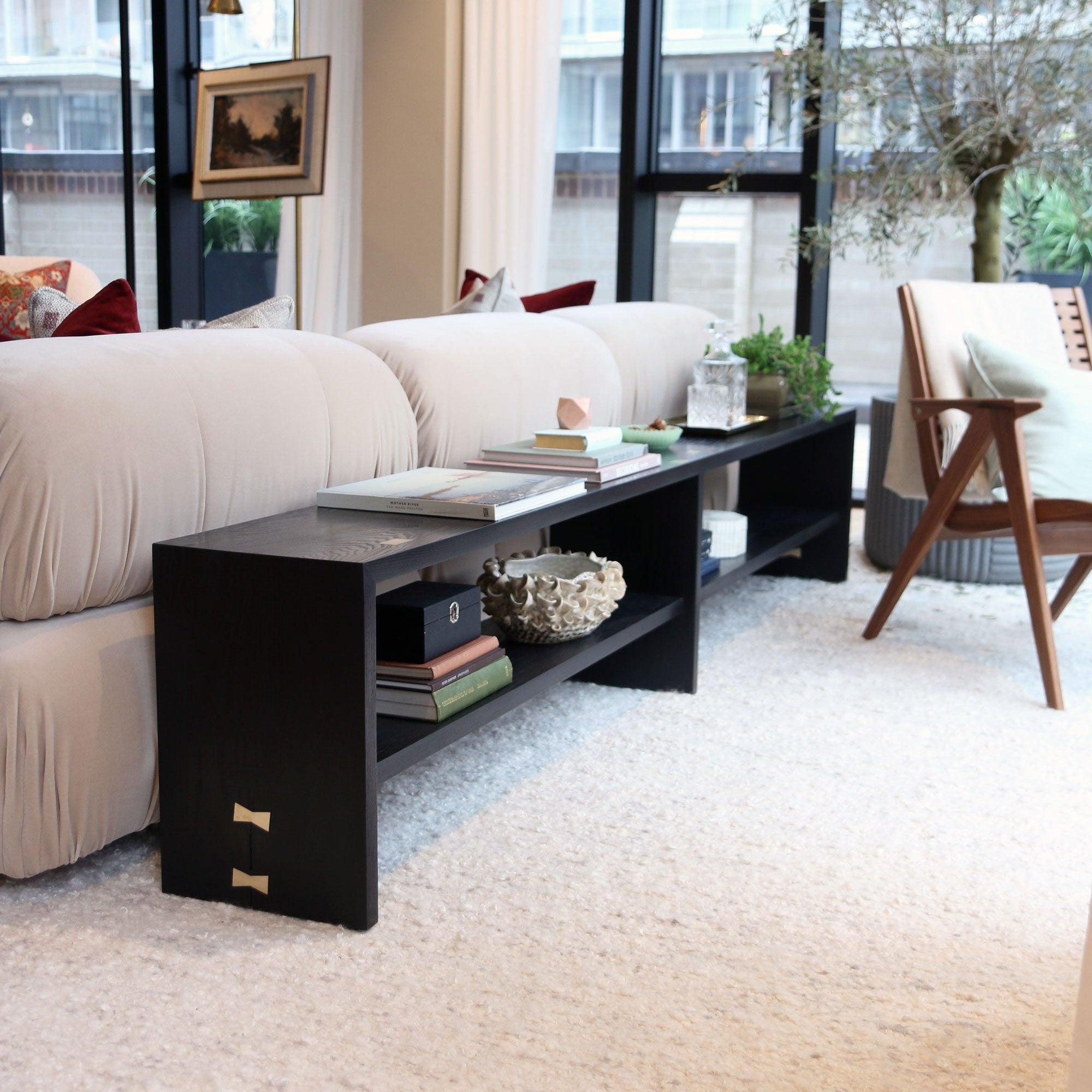 Andrade Slim Console with Shelf - Martelo and Mo