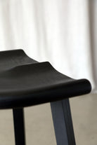 Conti Black Kitchen Stool 68cm - Martelo and Mo
