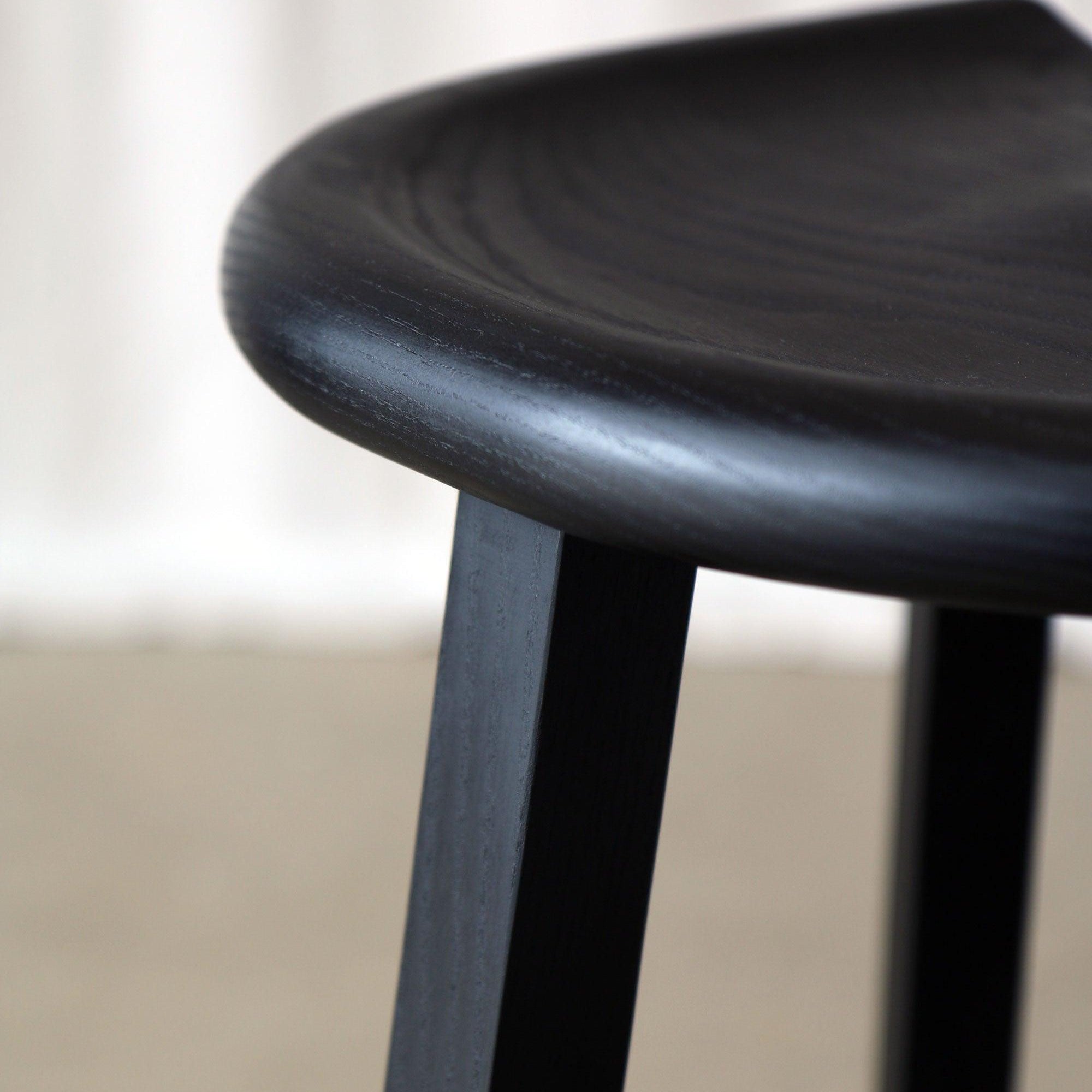 Conti Black Kitchen Stool 68cm - Martelo and Mo