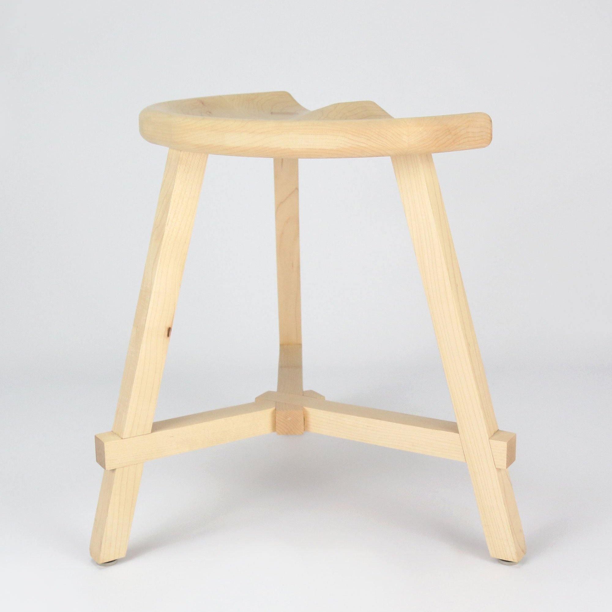 Conti Wooden Low Stool 45cm - Martelo and Mo