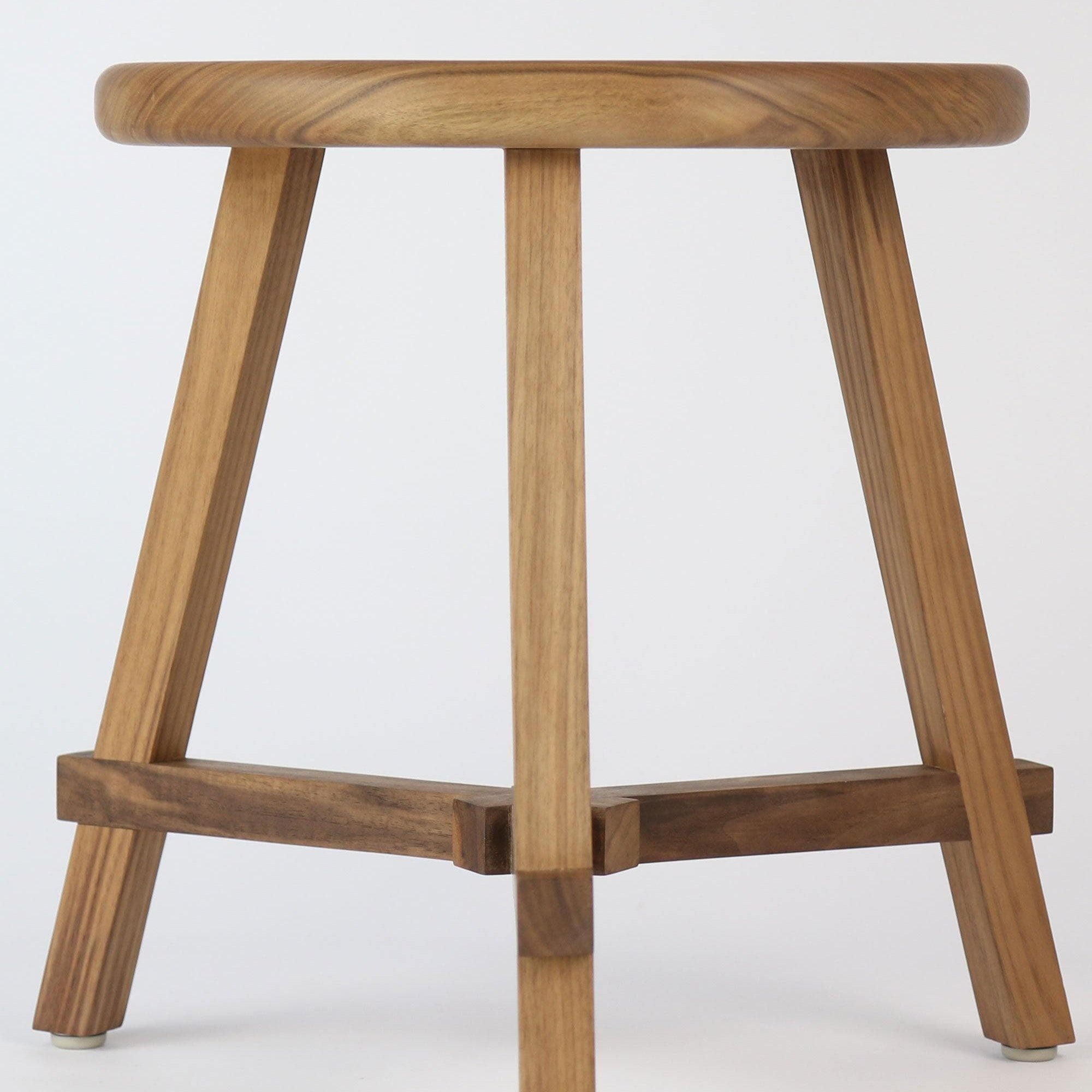 Conti Wooden Low Stool 45cm - Martelo and Mo