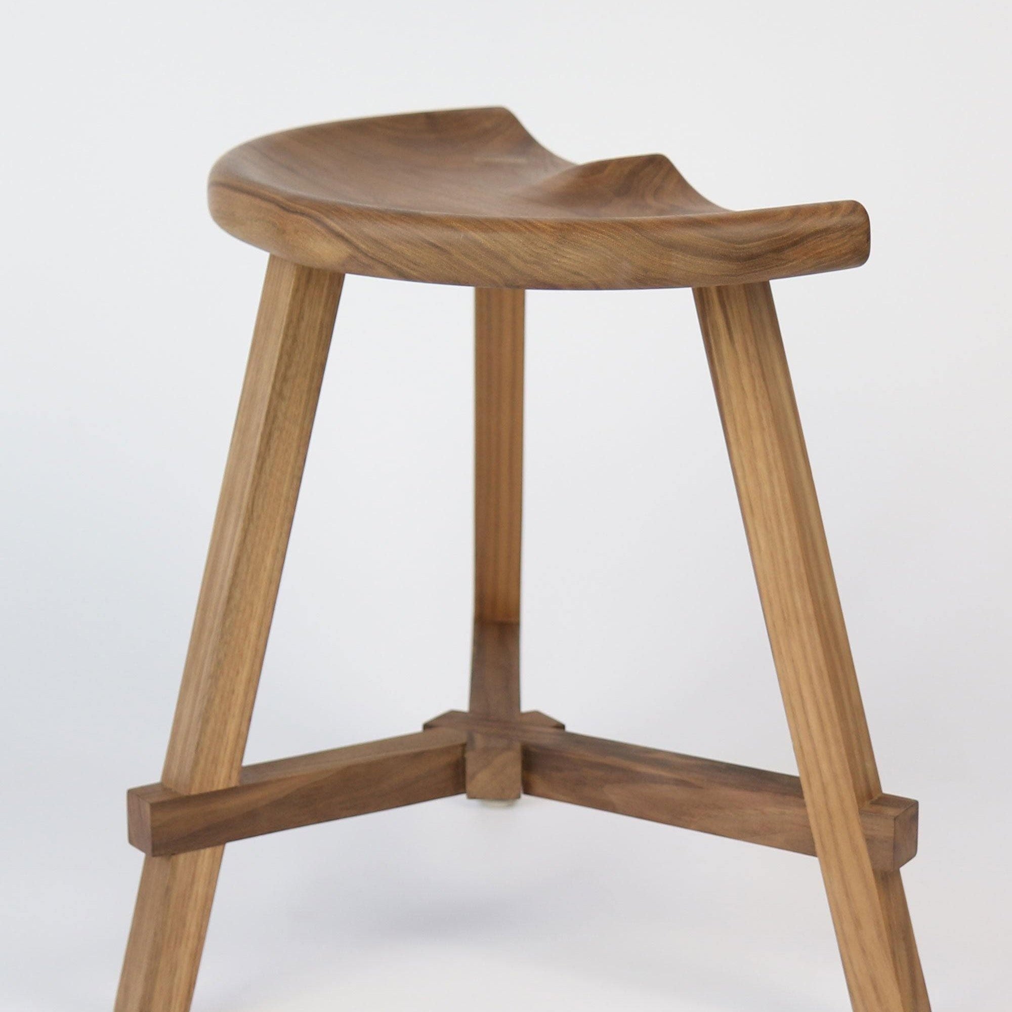 Conti Wooden Low Stool 45cm - Martelo and Mo
