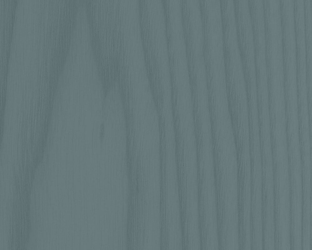 Muted blue-grey painted wood with natural grain lines for a soft, contemporary feel.