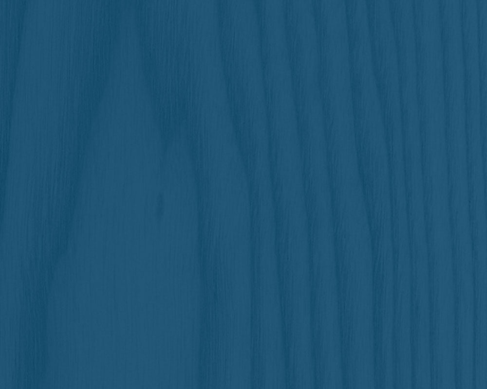Deep blue painted wood with a rich tone and fine wood grain texture.