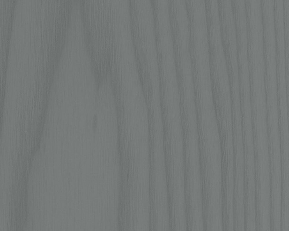 Cool-toned dark grey paint on wood with soft grain texture, offering a neutral, elegant aesthetic.