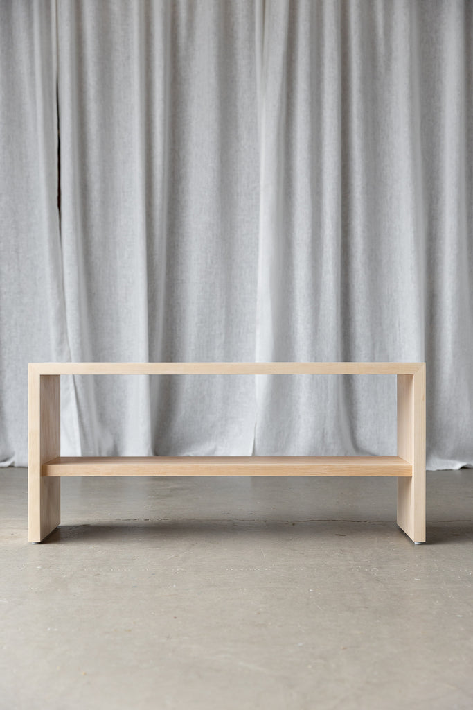 Maple Bench with shelf
