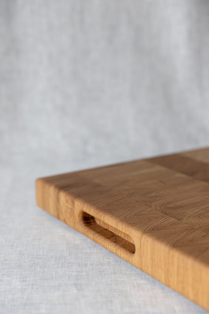 close up image of the chopping board handles