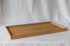 Image of the Rectangular Large Oak Ottoman Tray