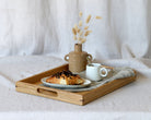 Large Wooden Footstool Tray with Handles - Martelo and Mo