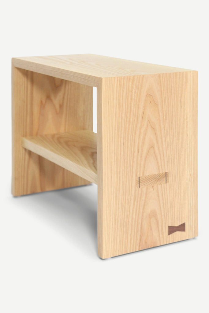 Andrade Wooden Side Table with Shelf - Martelo and Mo