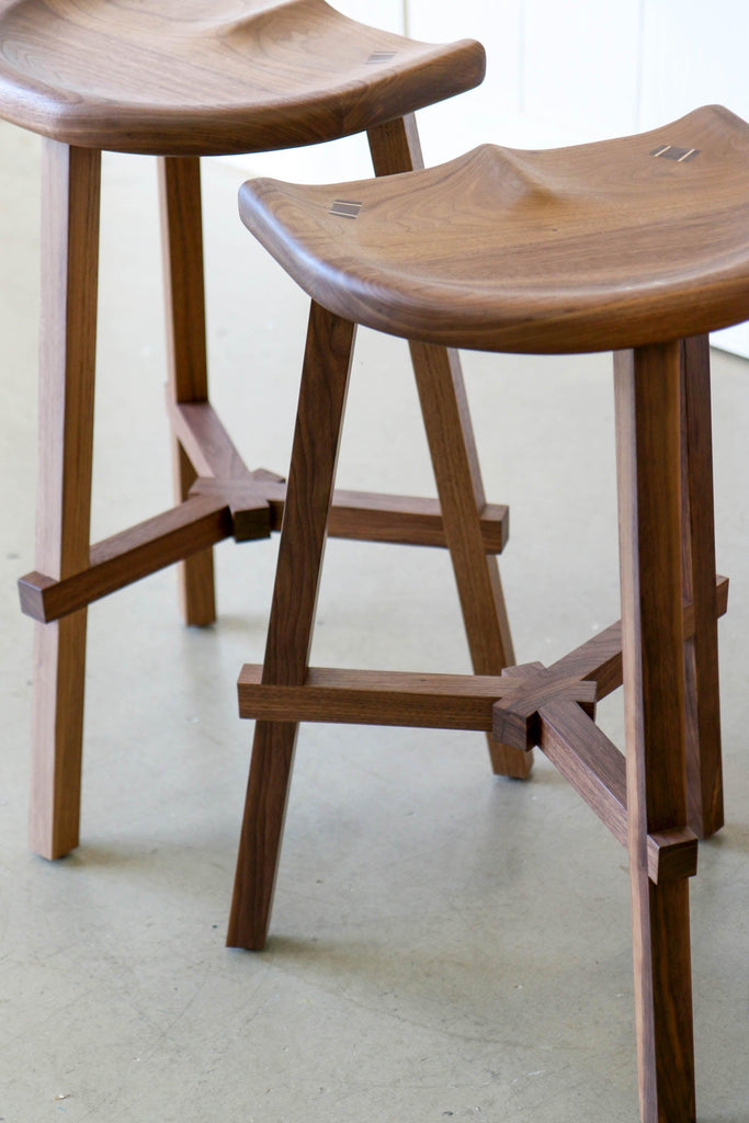 Conti Wooden Kitchen Stool 68cm - Martelo and Mo