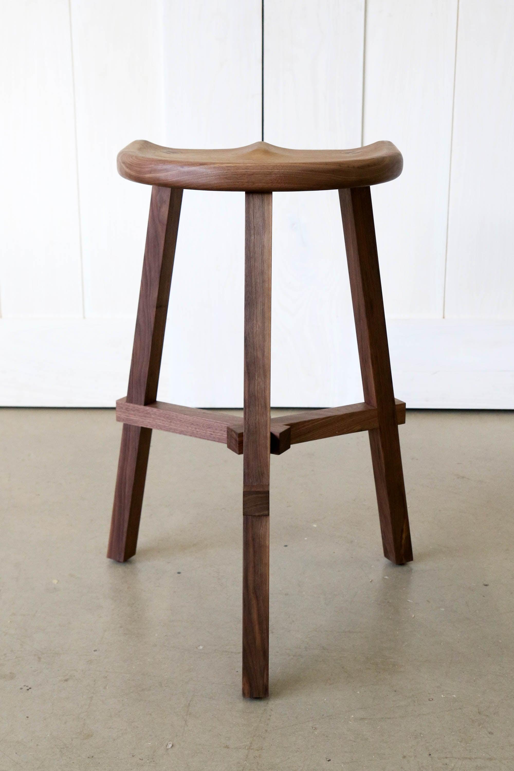 Conti Wooden Kitchen Stool 68cm - Martelo and Mo