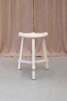 Conti Wooden Low Stool 45cm - Martelo and Mo