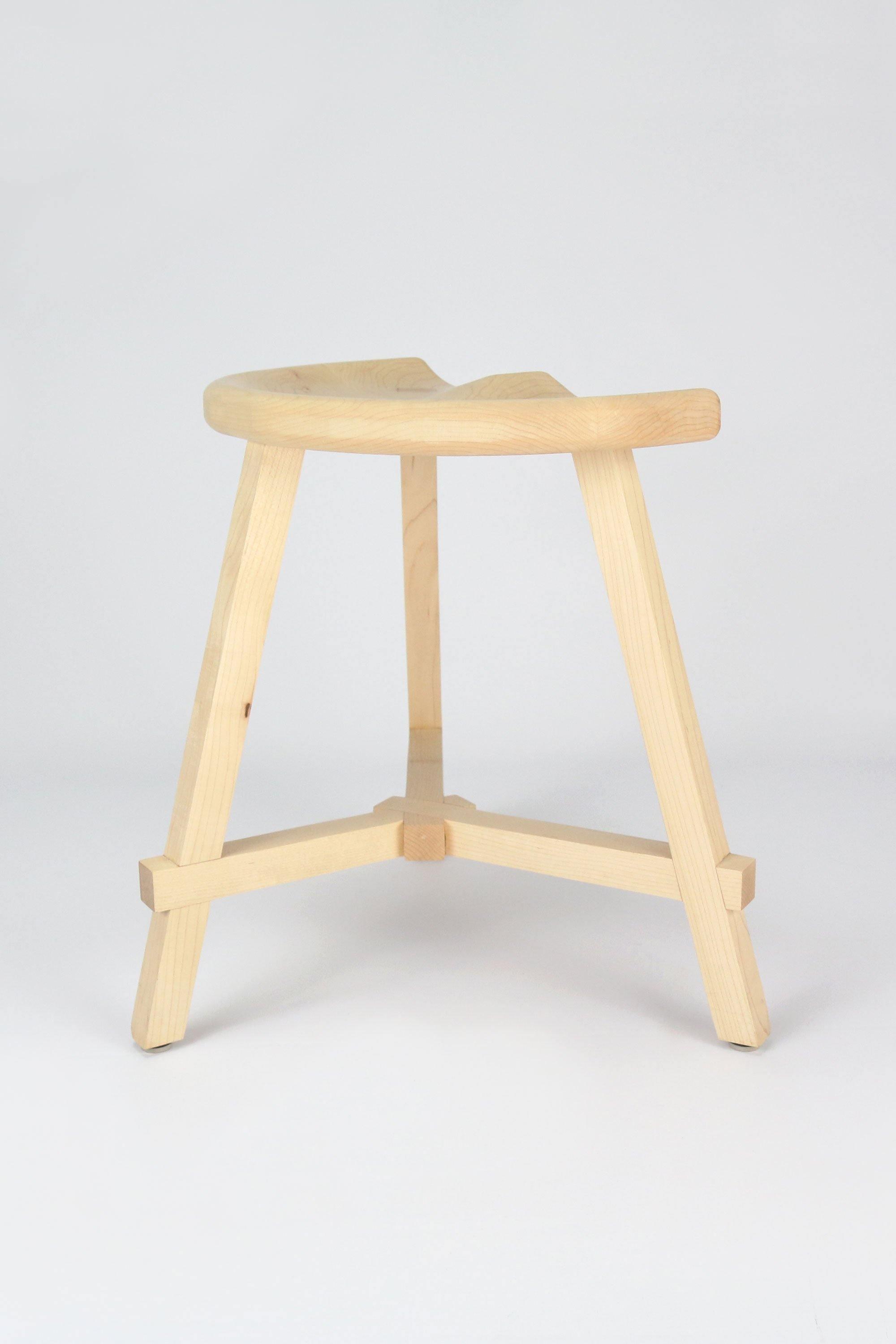 Conti Wooden Low Stool 45cm - Martelo and Mo