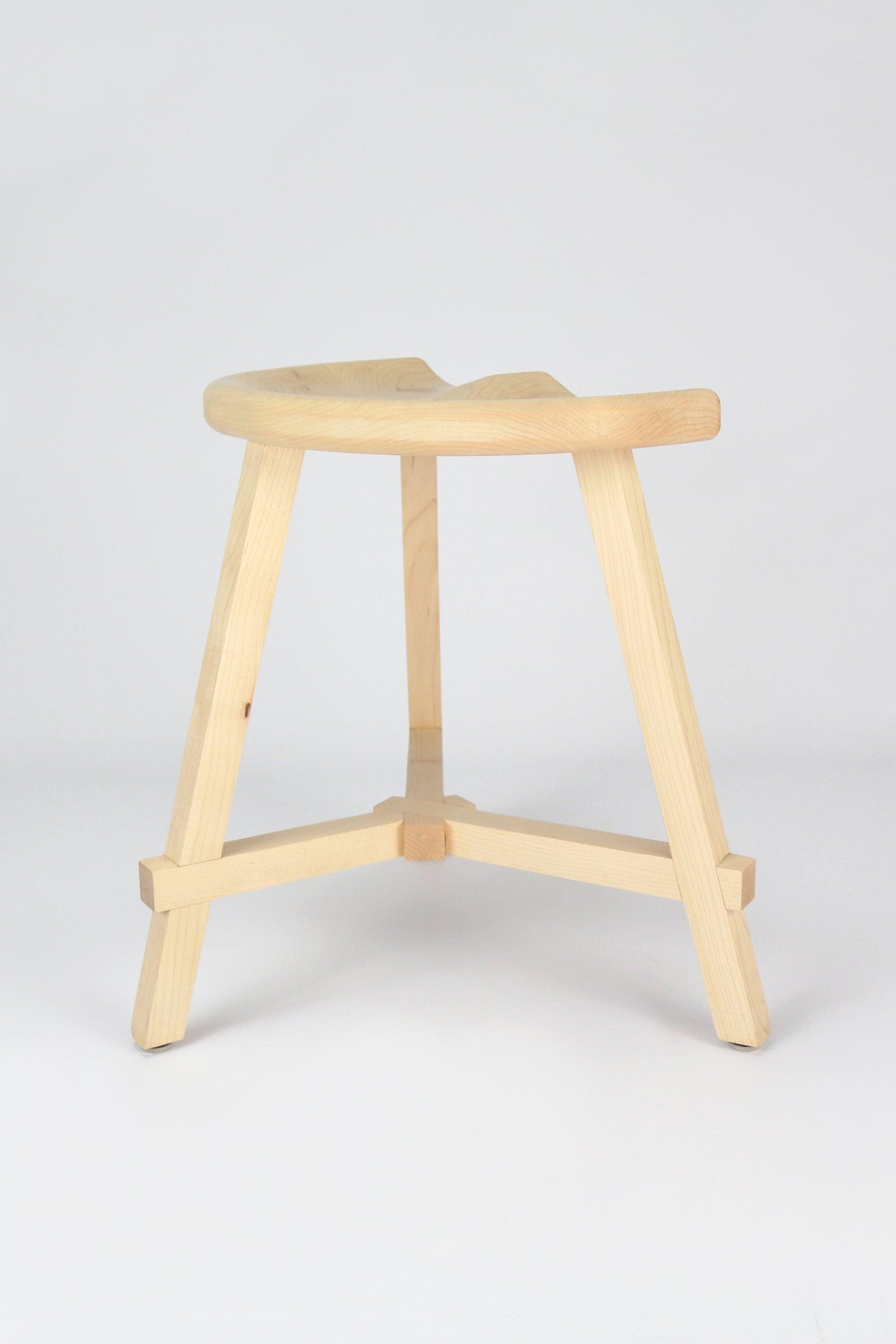 Conti Wooden Low Stool 45cm - Martelo and Mo