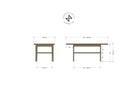 Lagoa Wooden Dining Table - Martelo and Mo